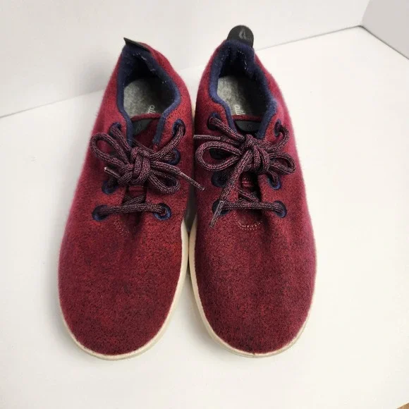 Allbirds Women's Wool Runner Red Berry Low Top Lace-up Sneakers Size W8 - Picture 5 of 8
